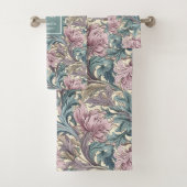 Serviette de bain personnalisée Monogramme Morris (En situation)