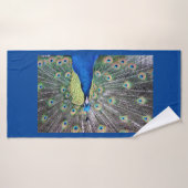 Serviette De Bain Pleine Taille Avec Peacock Desig (Serviette de bain)