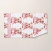 Serviette de bain pour bébé et tout-petit fille | (Serviette à main)