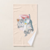 Serviette de bain pour bébé Kitten Set Couleurs Pe (Serviette à main)