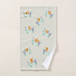 Serviette de bain pour chien teckel, serviette de