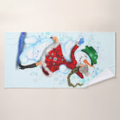 Serviette de bain pour danseurs de Noël (Serviette de bain)