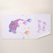 Serviette de bain pour éléphant volant (Serviette de bain)