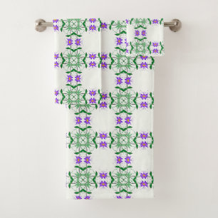 serviette de bain pourpre