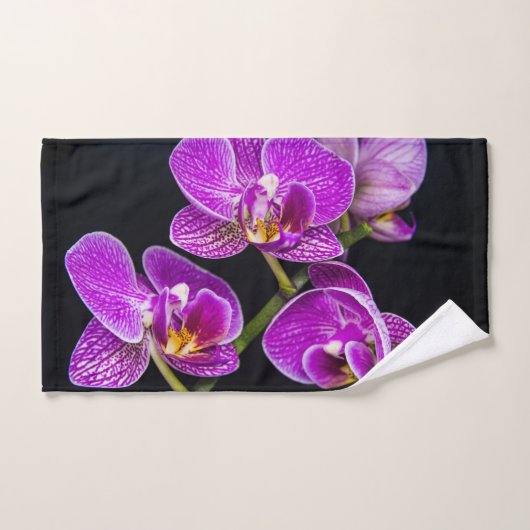 Serviette de bain pourpre orchidée (Serviette à main)