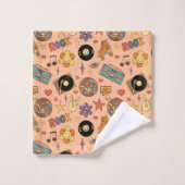 Serviette de bain psychédélique éclaboussure de co (Gant de toilette)