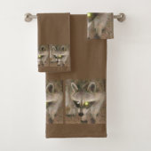 Serviette de bain Raccoon (En situation)