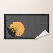 Serviette de bain Raven en plumes (Serviette à main)