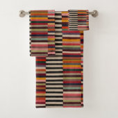 serviette de bain rayée (En situation)