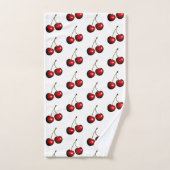 Serviette de bain Red Cherries (Serviette à main)