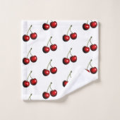 Serviette de bain Red Cherries (Gant de toilette)