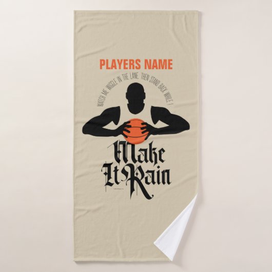 Serviette De Bain Rendre Pluie (Basketball) (Serviette de bain)