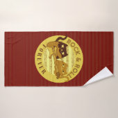Serviette de bain Rock Roll Drôles de chats Guitar (Serviette de bain)