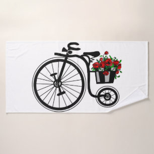 Serviette de bain romantique pour vélos