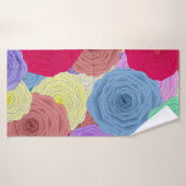 Serviette de bain rose (Serviette de bain)