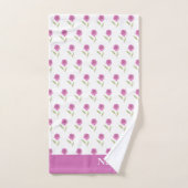 Serviette de bain rose floral (Serviette à main)