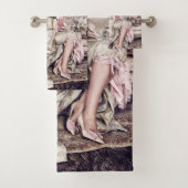 Serviette de bain rose Lady, Virginia Rose Collect (En situation)