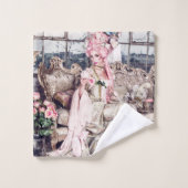 Serviette de bain rose Lady, Virginia Rose Collect (Gant de toilette)