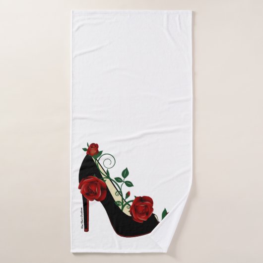 Serviette de bain - Rose Stiletto (Serviette de bain)