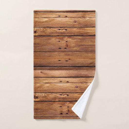 Serviette de bain Rustique Bois Orange (Serviette à main)