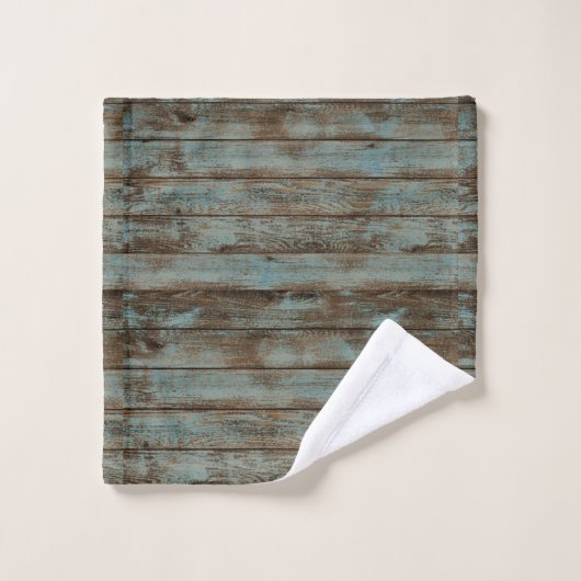 Serviette de bain Rustique Bois vert (Gant de toilette)