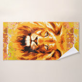 Serviette de bain Safari Lion | Serviette de Lion  (Serviette de bain)