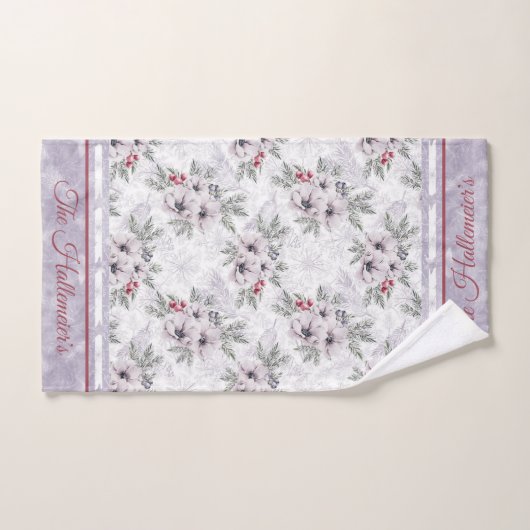 Serviette De Bain Set 3pc. Joyeuses vacances en La (Serviette à main)