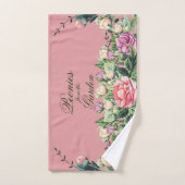 Serviette De Bain Set 3pc. Les pivoines du Garden (Serviette à main)