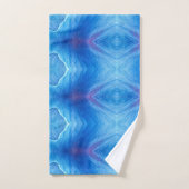 Serviette de bain Set Blue Poppy Abstrait (Serviette à main)
