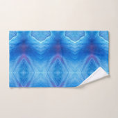 Serviette de bain Set Blue Poppy Abstrait (Serviette à main)