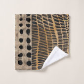 serviette de bain set de conception terre (Gant de toilette)