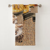 Serviette de bain set Jésus (En situation)