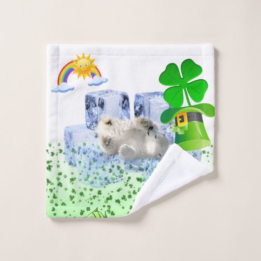 Serviette de bain St. Patrick Jour Ensembles Ours (Gant de toilette)