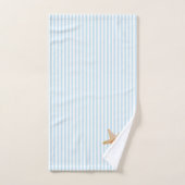 Serviette de bain Starfish Peinture Bleu Bande (Serviette à main)