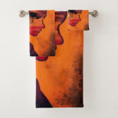 Serviette de bain Sunset Night Desire - Imaginaire (En situation)