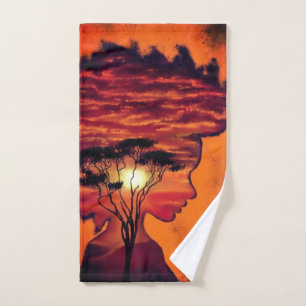 Serviette de bain Sunset Night Desire - Imaginaire