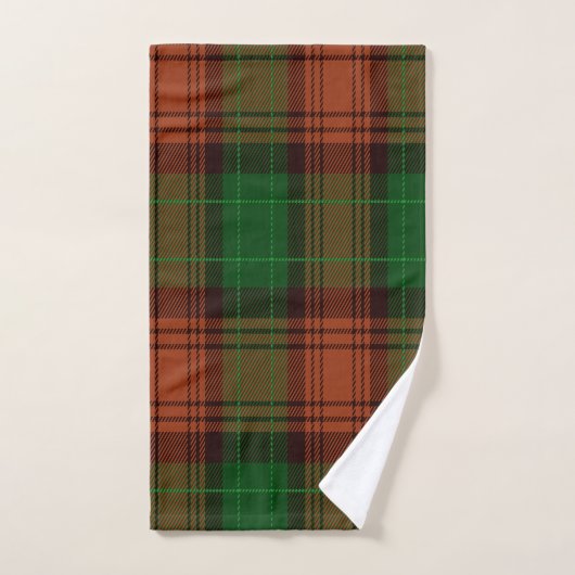Serviette De Bain Tartan Vert (Serviette à main)