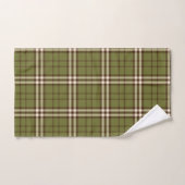 Serviette De Bain Tartan Vert (Serviette à main)