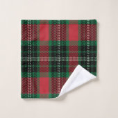 Serviette De Bain Tartan Vert (Gant de toilette)