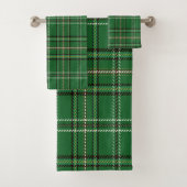 Serviette De Bain Tartan Vert (En situation)