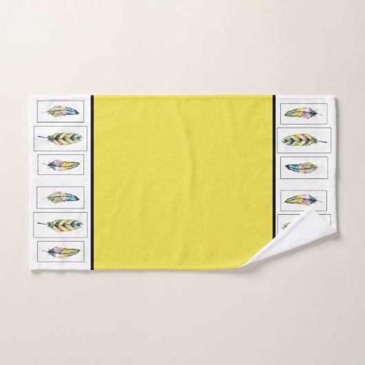 Serviette de bain trois plumes (Serviette à main)