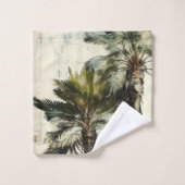 Serviette de bain Tropical Motif Palm Tree (Gant de toilette)