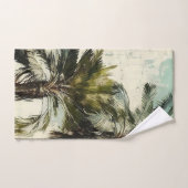 Serviette de bain Tropical Motif Palm Tree (Serviette à main)