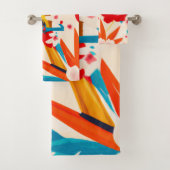 Serviette de bain tropicale (En situation)