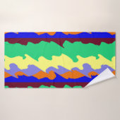 Serviette de bain, Un design classique multicolore (Serviette de bain)