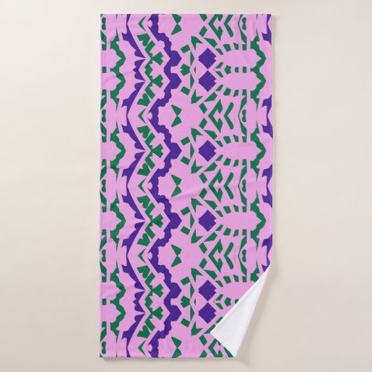 Serviette de bain, Un design classique multicolore (Serviette de bain)