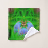 Serviette De Bain Vert Intricé (Gant de toilette)