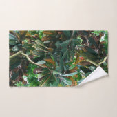 Serviette de bain verte tropicale Jungle (Serviette à main)