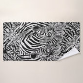 Serviette de bain Zebras Couple - Peinture (Serviette de bain)