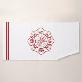 Serviette de bains de l'pompier Maltese Cross (Serviette de bain)